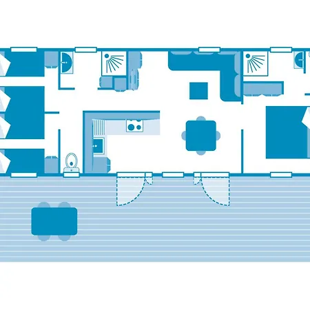 6p 3bdrms Aircon Parque de Campismo Soulac-sur-Mer